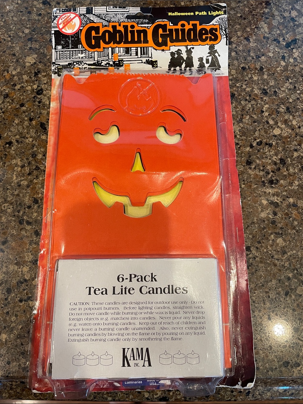 Vintage 1995 Kama Goblin Guides Halloween Path Lights Pack Of 6